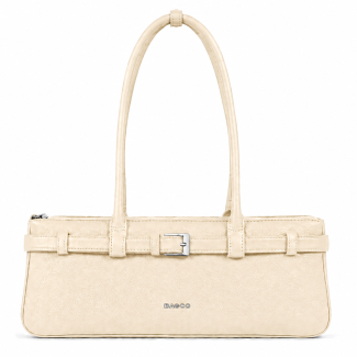 Sac à main baguette beige
